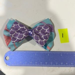 4 inch double and single aligator clip fabric hair bows